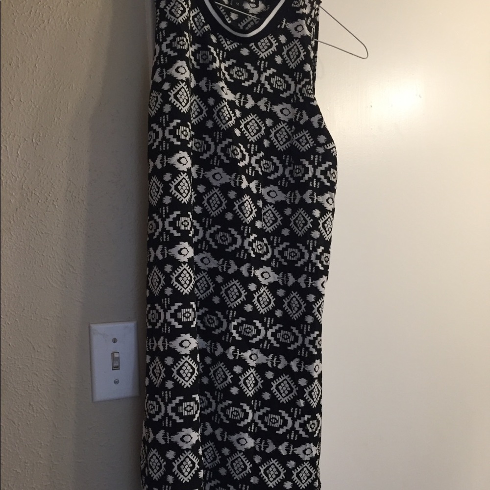 Black and white dress
